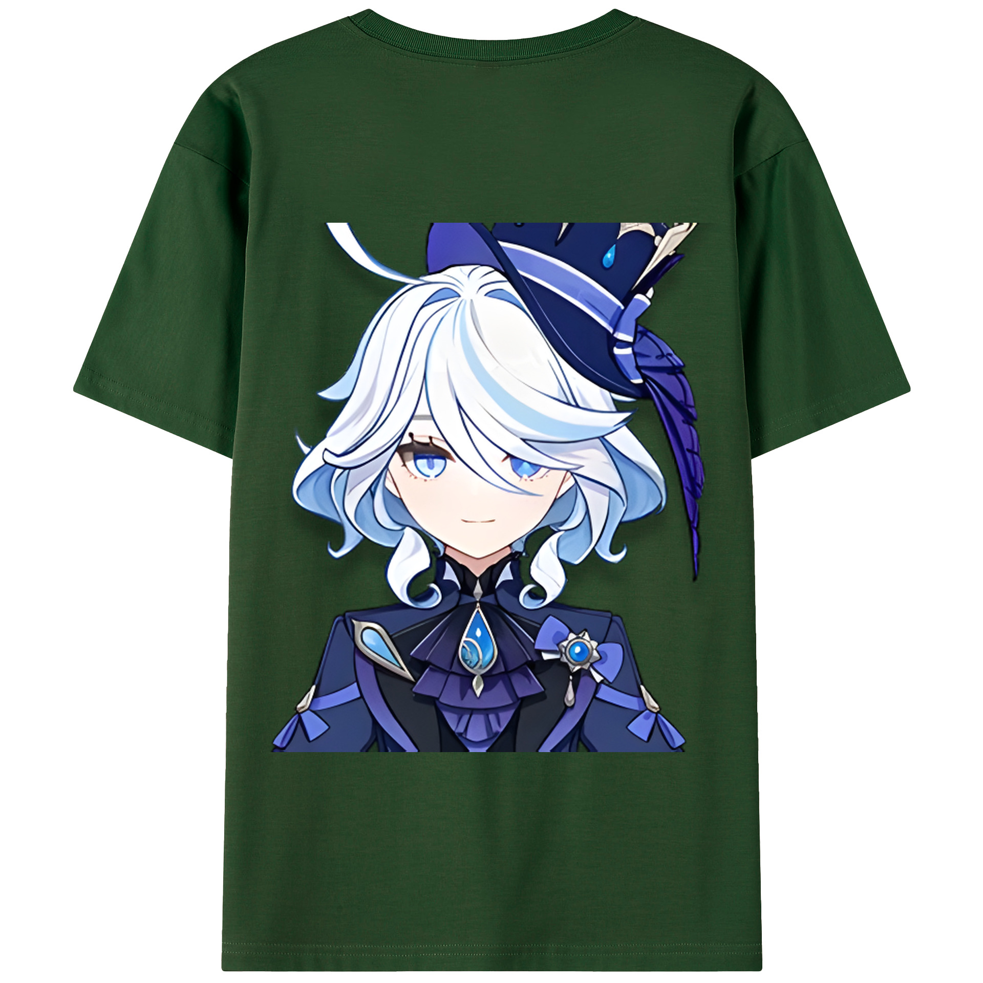 げんし神 フリーナ genshin Furina 綿100％半袖Tシャツ（背面プリント）